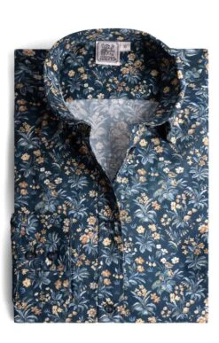 Ladies Classic Blouse<br>Made With Liberty Fabric -Denim Dreams Store TN07505BOTANICALAURORA 1