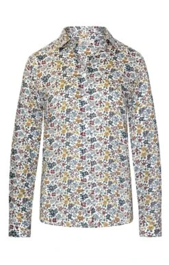 Ladies Classic Blouse<br>Made With Liberty Fabric -Denim Dreams Store TN07505COUNTRYSTROLL 1