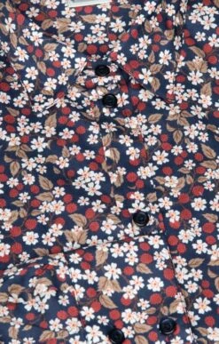 Ladies Classic Blouse<br>Made With Liberty Fabric -Denim Dreams Store TN07505DAISYBERRY 2