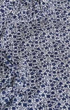 Ladies Ruffle T Shirt<br>Made With Liberty Fabric 21 Ladies Ruffle T Shirt<br>Made With Liberty Fabric -Denim Dreams Store TN07508NAVYLOVESTEMS 2