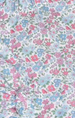 Ladies Ruffle T Shirt<br>Made With Liberty Fabric 23 Ladies Ruffle T Shirt<br>Made With Liberty Fabric -Denim Dreams Store TN07508PASTELPOSY 2