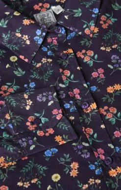 Ladies Oversize Shirt<br>Made With Liberty Fabric -Denim Dreams Store TN07516TWILIGHTBLOOM 1