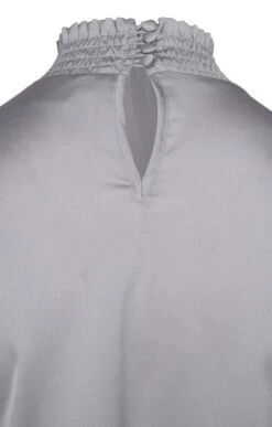 Ladies Shirred Collar Blouse -Denim Dreams Store TN11019SILVER 3