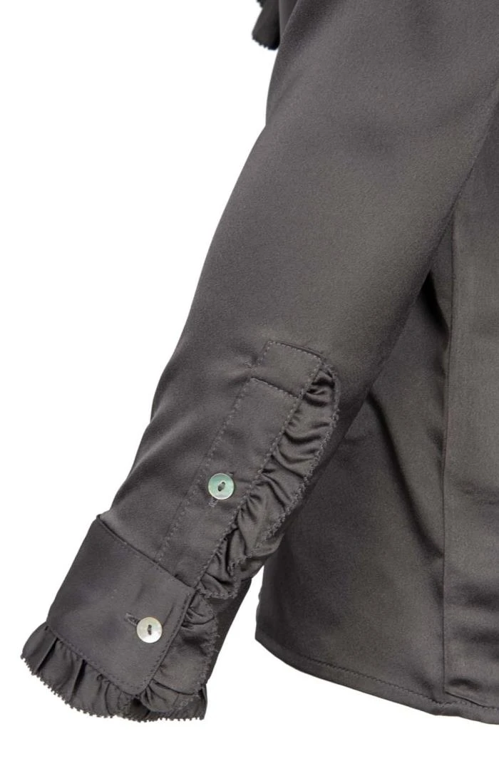 Ladies Crimped Frill Front Blouse 8 Ladies Crimped Frill Front Blouse - Image 6