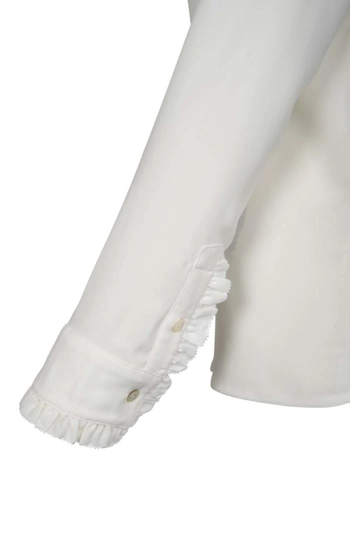 Ladies Crimped Frill Front Blouse 11 Ladies Crimped Frill Front Blouse - Image 9