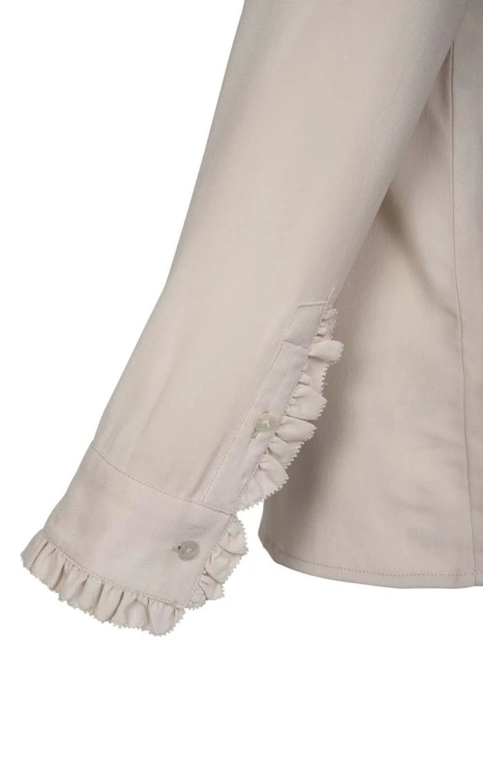 Ladies Crimped Frill Front Blouse 18 Ladies Crimped Frill Front Blouse - Image 16