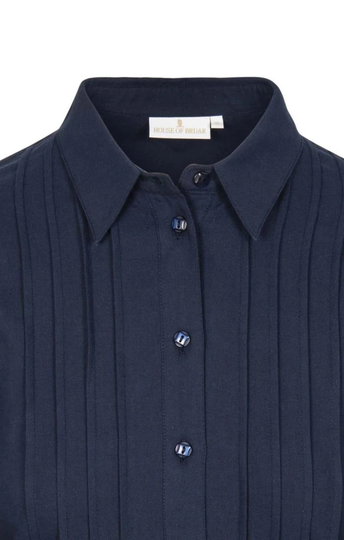 Ladies Pleated Front Pure Cotton Blouse 9 Ladies Pleated Front Pure Cotton Blouse - Image 7