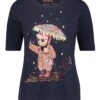 Ladies Betty Barclay Teddy Bear T-Shirt 2 Ladies Betty Barclay Teddy Bear T-Shirt -Denim Dreams Store TN22928NAVY