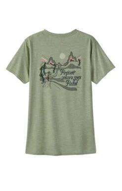 Ladies Patagonia Capilene Cool T-Shirt -Denim Dreams Store TN23152SALVIAGREEN 1