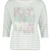 Ladies Betty Barclay Graphic Striped T-Shirt -Denim Dreams Store TN23302PETROL
