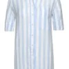Ladies Eterna Long Stripe Overshirt -Denim Dreams Store TN23351BLUEWHITE