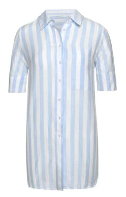 Ladies Eterna Long Stripe Overshirt