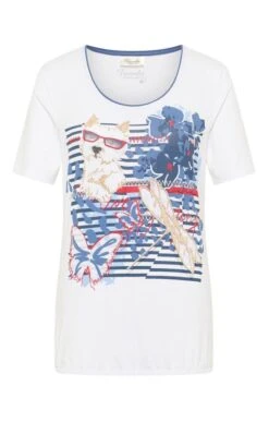 Ladies Elastic Hem T-Shirt