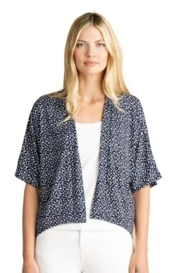 Ladies Marble Print Edge To Edge Oversized Kimono