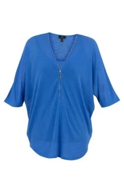 Ladies Marble Two Piece Zip V-Neck And Vest Top