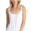 Ladies Marble Pleated Front Vest Top