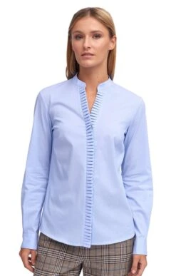 Ladies Luxor Frill Front Blouse