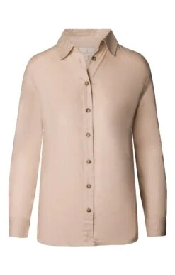 Ladies Linen Mix Oversize Shirt