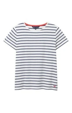 Ladies Crew Clothing Breton T-Shirt 11 Ladies Crew Clothing Breton T-Shirt -Denim Dreams Store TN84128WHITENAVY 2