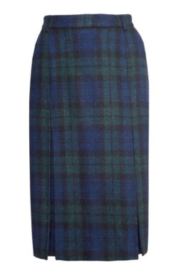 Ladies Harris Tweed Invert Skirt -Denim Dreams Store TQ02014BLACKWATCH 1