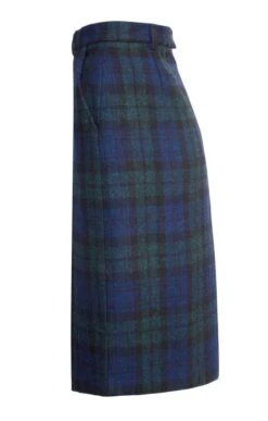 Ladies Harris Tweed Invert Skirt -Denim Dreams Store TQ02014BLACKWATCH 2