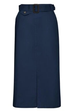 Ladies Chino Long Skirt -Denim Dreams Store TQ11012NAVY 1