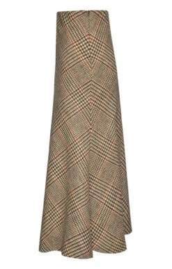 Harris Tweed Bias Skirt -Denim Dreams Store TQ11015LODENSPICEPOW 1