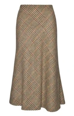 Harris Tweed Bias Skirt -Denim Dreams Store TQ11015LODENSPICEPOW 2