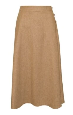 Ladies Button Swing Skirt