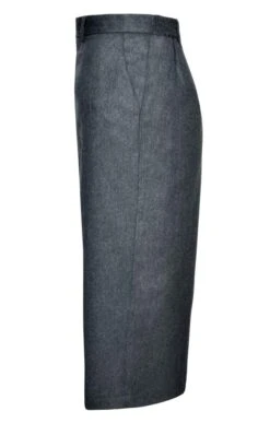 Ladies Flannel Tailored Skirt -Denim Dreams Store TQ11104CLIFFTOPGREYMEL 1