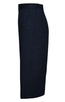 Ladies Flannel Tailored Skirt -Denim Dreams Store TQ11104NAVYMEL 1