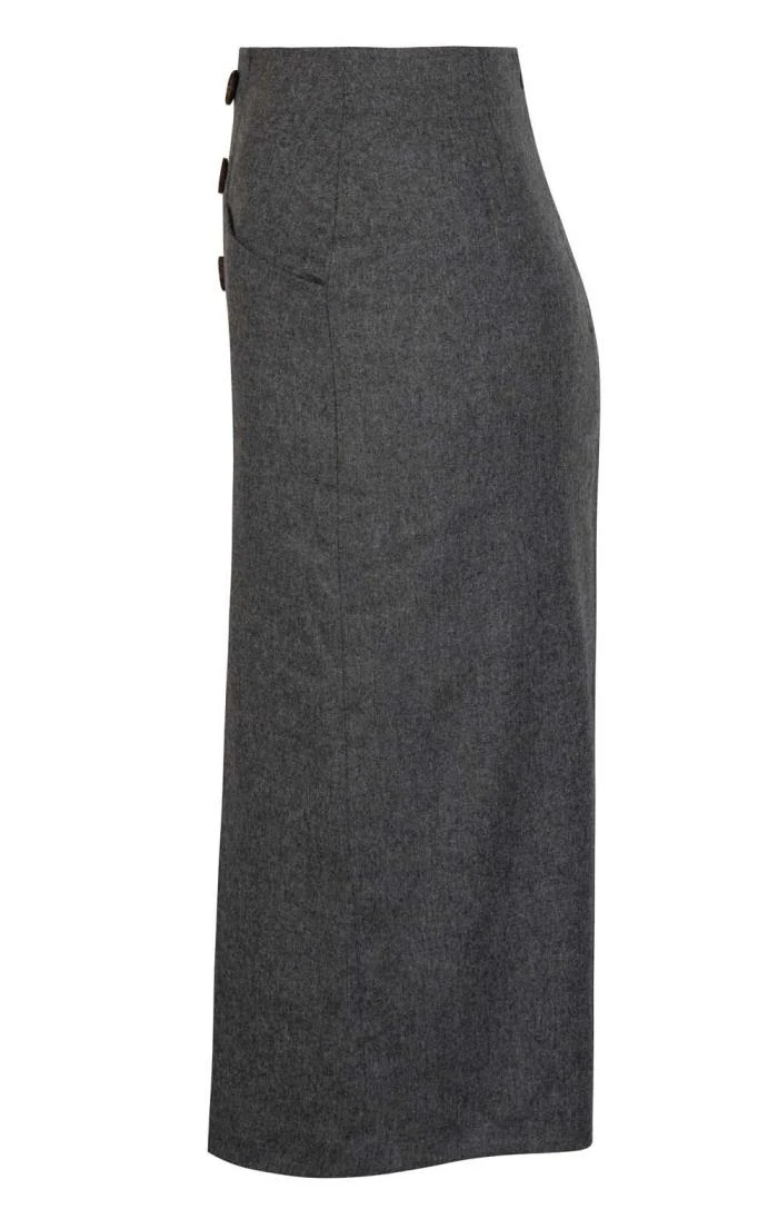 Ladies Double Vent Flannel Skirt 7 Ladies Double Vent Flannel Skirt - Image 5