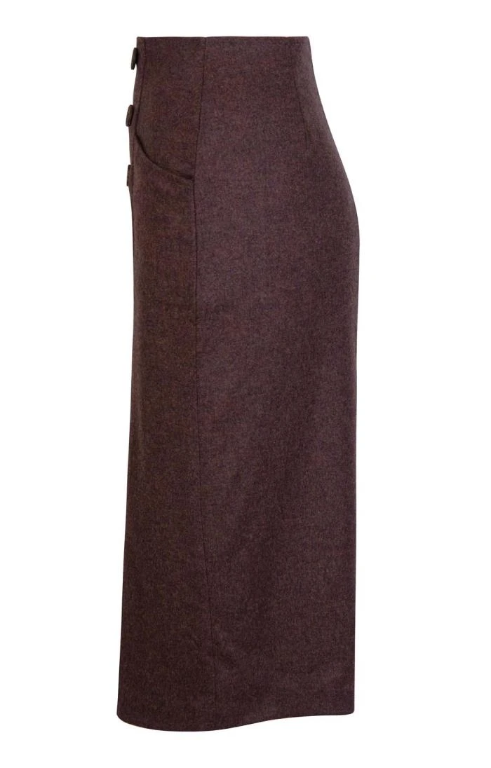 Ladies Double Vent Flannel Skirt 9 Ladies Double Vent Flannel Skirt - Image 7