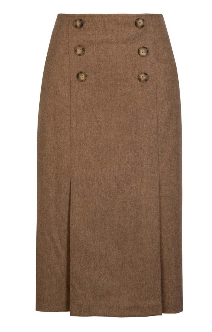 Ladies Double Vent Flannel Skirt 13 Ladies Double Vent Flannel Skirt - Image 11