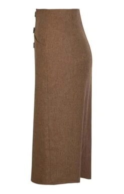 Ladies Double Vent Flannel Skirt 26 Ladies Double Vent Flannel Skirt -Denim Dreams Store TQ11118WHEATMEL 2 1