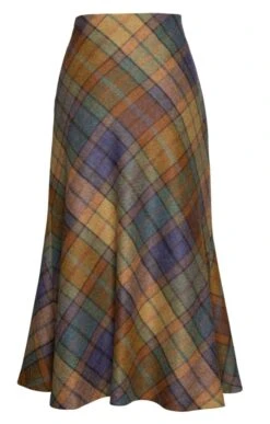 Ladies Tweed Bias Skirt -Denim Dreams Store TQ11120HIGHLANDDAWN 3