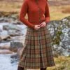 Ladies Tweed Horn Button Skirt -Denim Dreams Store TQ11131WEATHEREDBOTHY