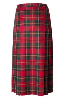 Ladies Gold Button Skirt -Denim Dreams Store TQ11225MUTEDRED 3