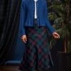 Ladies Plaid Bias Skirt -Denim Dreams Store TQ11255CAMPBELLCAWDOR