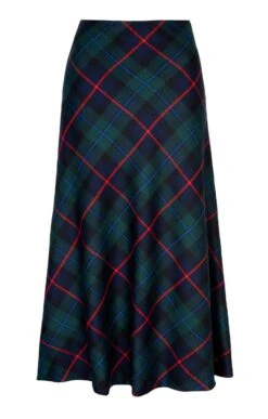 Ladies Plaid Bias Skirt -Denim Dreams Store TQ11255CAMPBELLCAWDOR 1