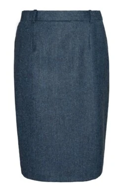 Ladies Classic Tweed Skirt 11 Ladies Classic Tweed Skirt -Denim Dreams Store TQ11275MDNGTBLUEHB 1