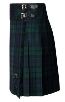 Ladies Plaid Short Kilt -Denim Dreams Store TQ11280BLACKWATCH 2