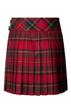 Ladies Plaid Short Kilt -Denim Dreams Store TQ11280MUTEDRED 3
