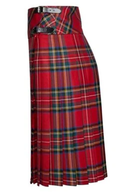 Ladies Plaid Kilt -Denim Dreams Store TQ11285REDSTEWART 1