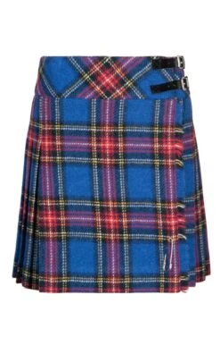 Ladies Harris Tweed 18 Inch Kilt -Denim Dreams Store TQ11316COBALTSTEWART 1
