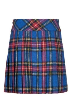 Ladies Harris Tweed 18 Inch Kilt -Denim Dreams Store TQ11316COBALTSTEWART 3