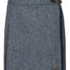 Ladies Short Tweed Kilt -Denim Dreams Store TQ11340STREAMBCORN