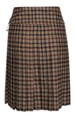 Ladies Long Tweed Kilt -Denim Dreams Store TQ11345BROWNWHEATGC 2