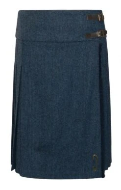 Ladies Long Tweed Kilt -Denim Dreams Store TQ11345MIDNIGHTBLUEHB 1