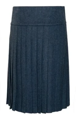 Ladies Long Tweed Kilt -Denim Dreams Store TQ11345MIDNIGHTBLUEHB 3